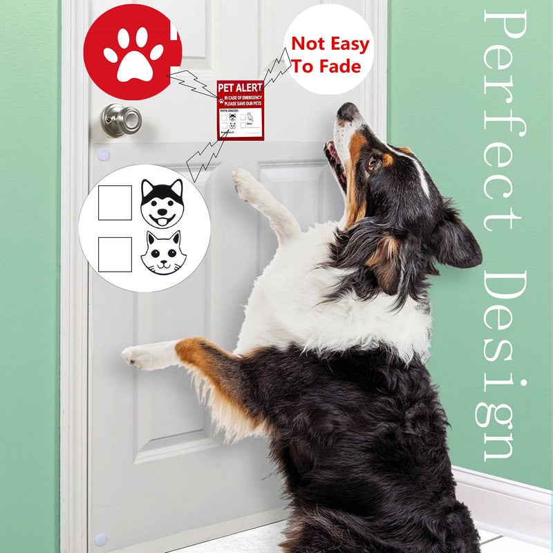 Chyobo Pet Alert Safety Fire Rescue Sticker - 4 Pack,In Case of Fire Notify Rescue Personnel to Save Pets - Image 5